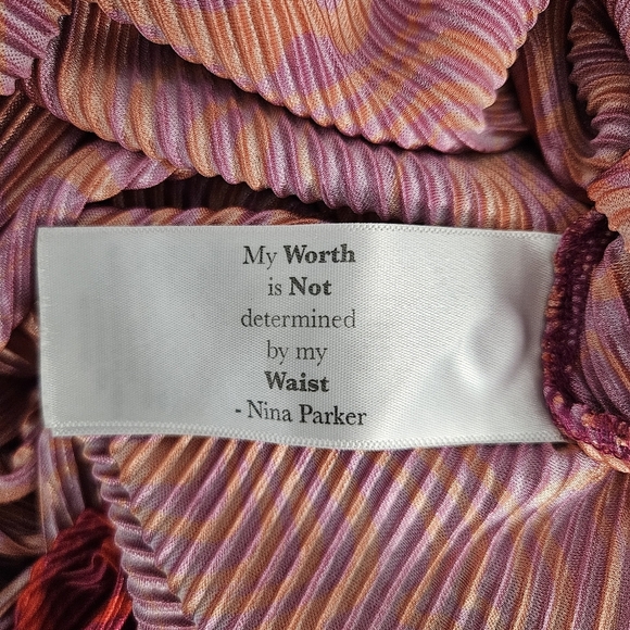 NINA Parker Plisse Pleated Maxi Dress Size 1X - Picture 11 of 13